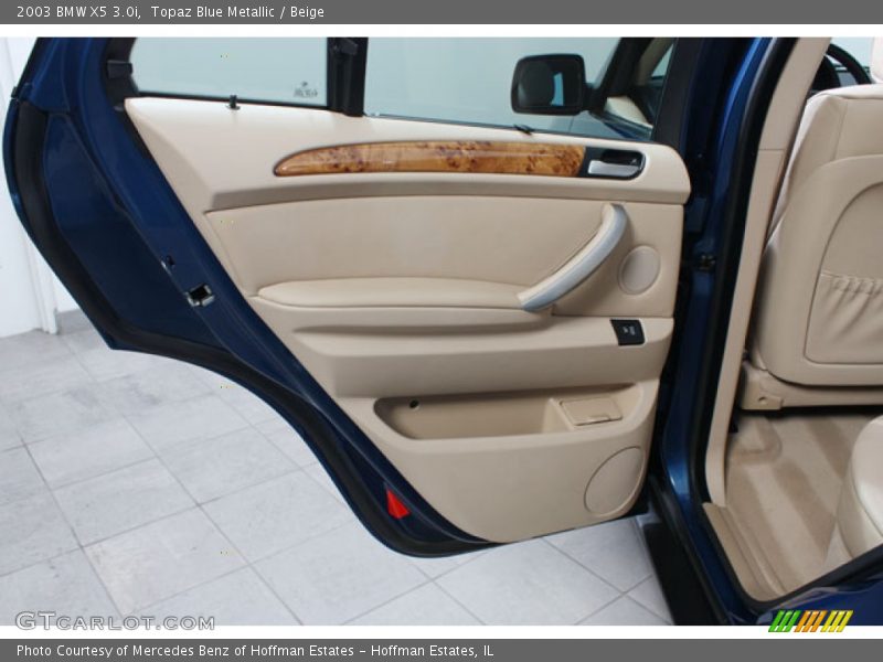 Topaz Blue Metallic / Beige 2003 BMW X5 3.0i