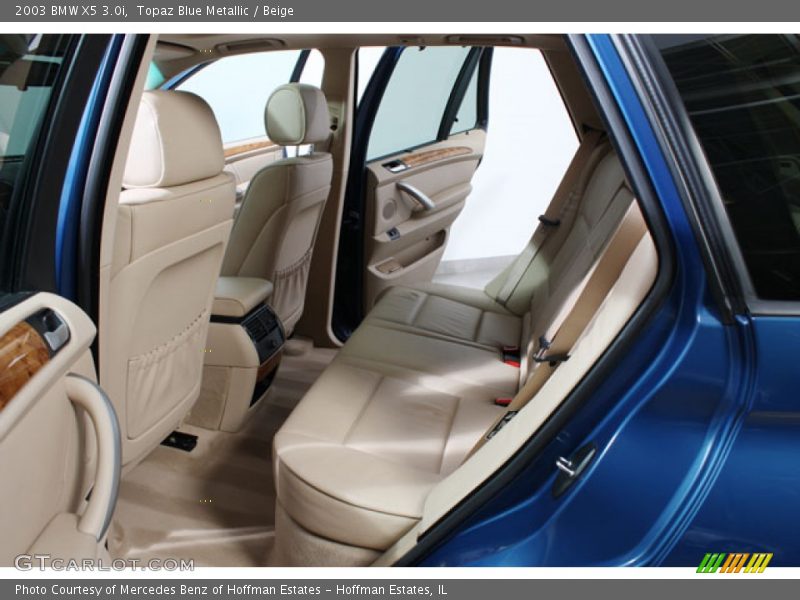 Topaz Blue Metallic / Beige 2003 BMW X5 3.0i