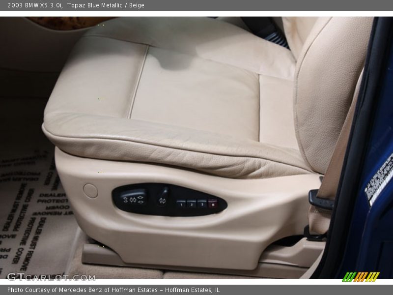 Topaz Blue Metallic / Beige 2003 BMW X5 3.0i
