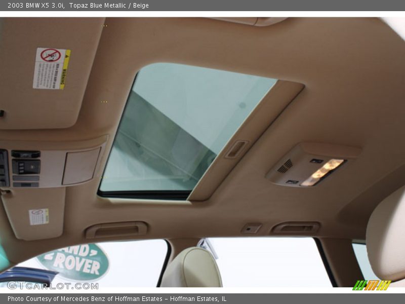 Topaz Blue Metallic / Beige 2003 BMW X5 3.0i