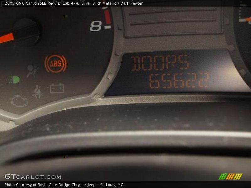 Silver Birch Metallic / Dark Pewter 2005 GMC Canyon SLE Regular Cab 4x4