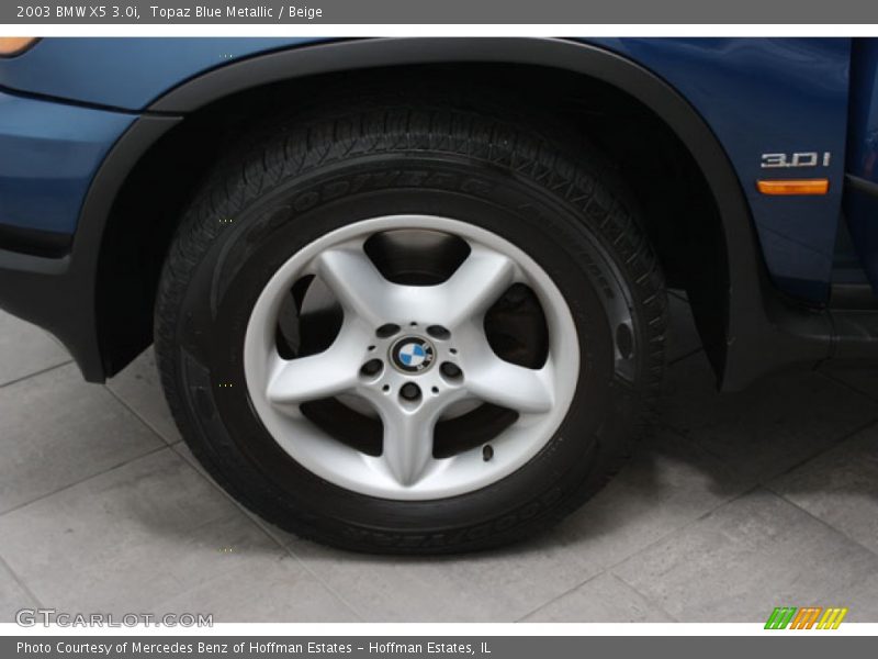 Topaz Blue Metallic / Beige 2003 BMW X5 3.0i