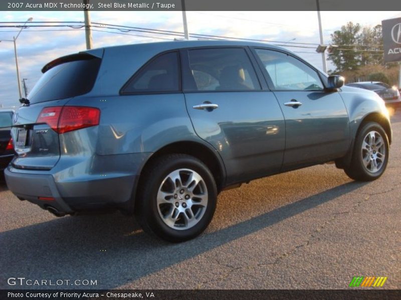 Steel Blue Metallic / Taupe 2007 Acura MDX Technology