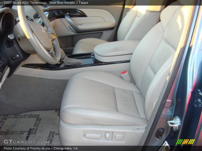 Steel Blue Metallic / Taupe 2007 Acura MDX Technology