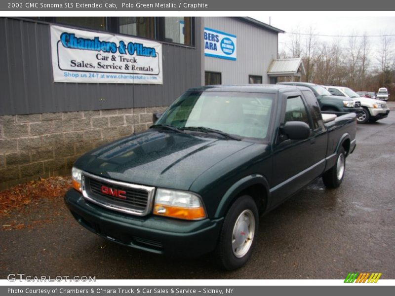 Polo Green Metallic / Graphite 2002 GMC Sonoma SLS Extended Cab