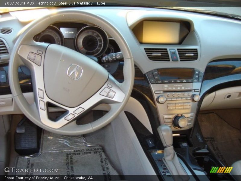 Steel Blue Metallic / Taupe 2007 Acura MDX Technology