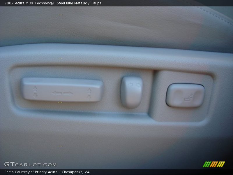 Steel Blue Metallic / Taupe 2007 Acura MDX Technology