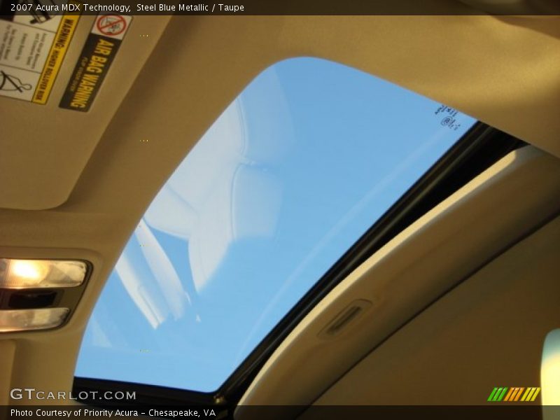 Steel Blue Metallic / Taupe 2007 Acura MDX Technology