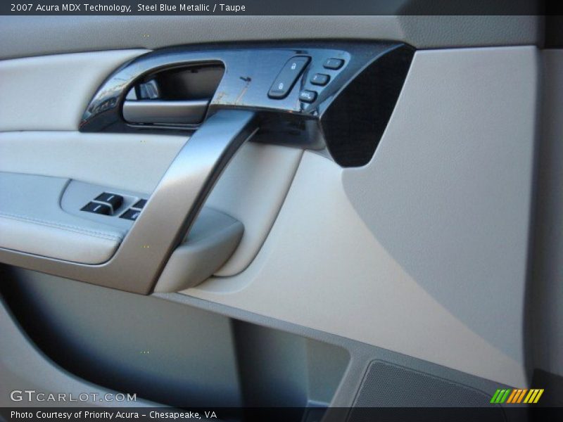 Steel Blue Metallic / Taupe 2007 Acura MDX Technology