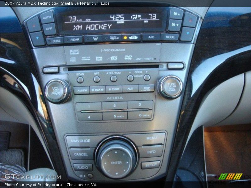 Steel Blue Metallic / Taupe 2007 Acura MDX Technology