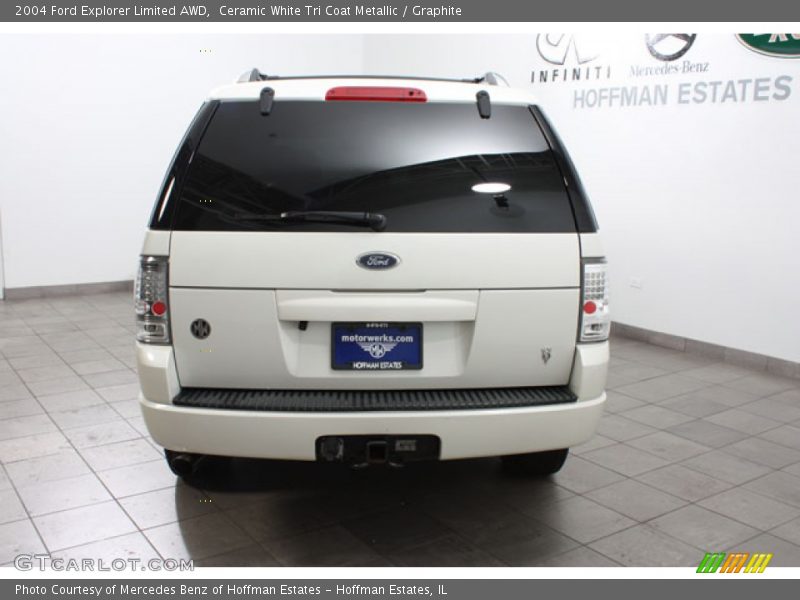 Ceramic White Tri Coat Metallic / Graphite 2004 Ford Explorer Limited AWD