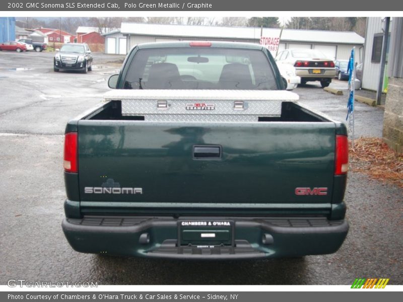 Polo Green Metallic / Graphite 2002 GMC Sonoma SLS Extended Cab