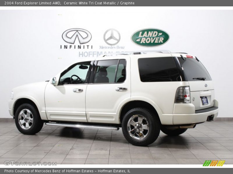 Ceramic White Tri Coat Metallic / Graphite 2004 Ford Explorer Limited AWD