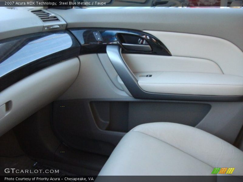 Steel Blue Metallic / Taupe 2007 Acura MDX Technology