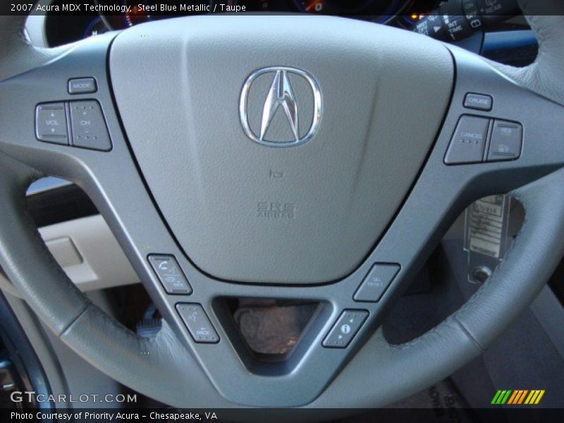 Steel Blue Metallic / Taupe 2007 Acura MDX Technology