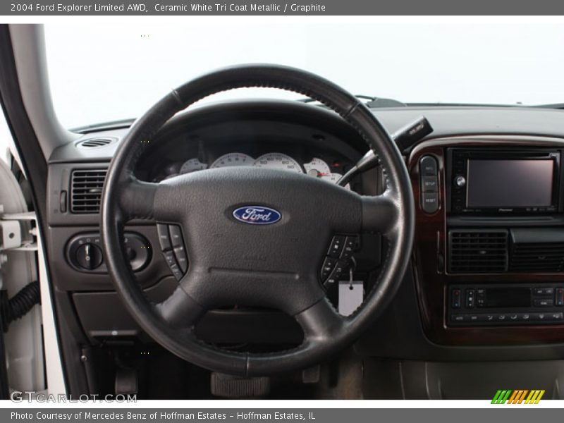Ceramic White Tri Coat Metallic / Graphite 2004 Ford Explorer Limited AWD