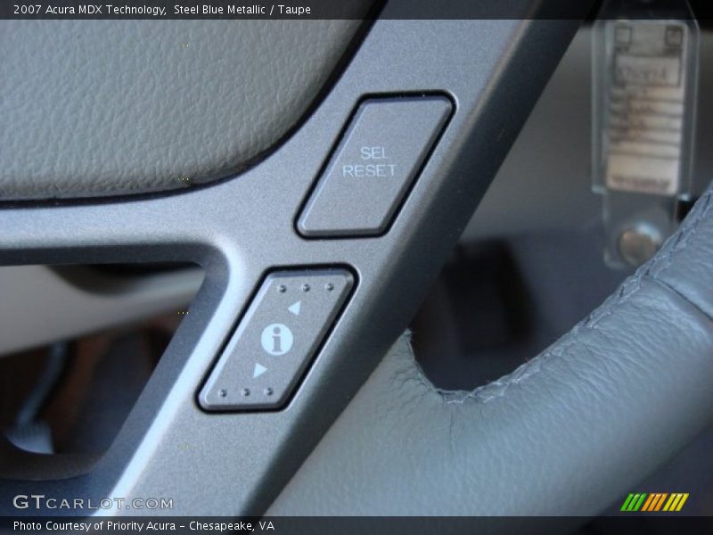 Steel Blue Metallic / Taupe 2007 Acura MDX Technology