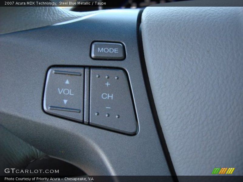 Steel Blue Metallic / Taupe 2007 Acura MDX Technology
