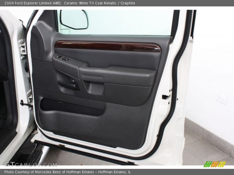 Ceramic White Tri Coat Metallic / Graphite 2004 Ford Explorer Limited AWD