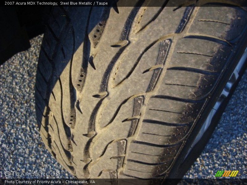 Steel Blue Metallic / Taupe 2007 Acura MDX Technology
