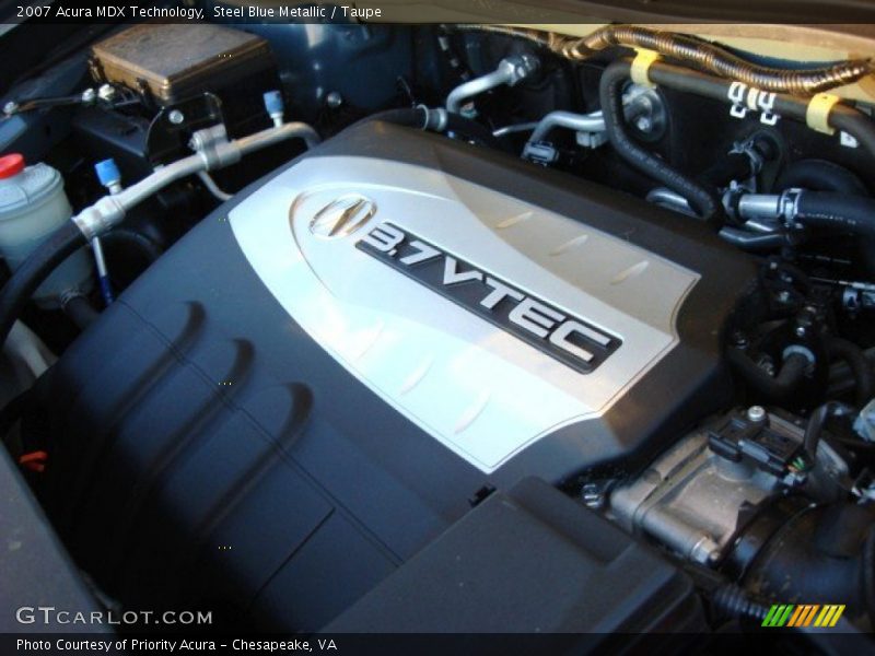 Steel Blue Metallic / Taupe 2007 Acura MDX Technology
