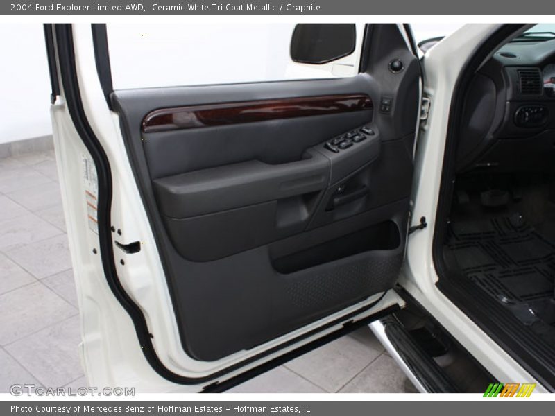 Ceramic White Tri Coat Metallic / Graphite 2004 Ford Explorer Limited AWD