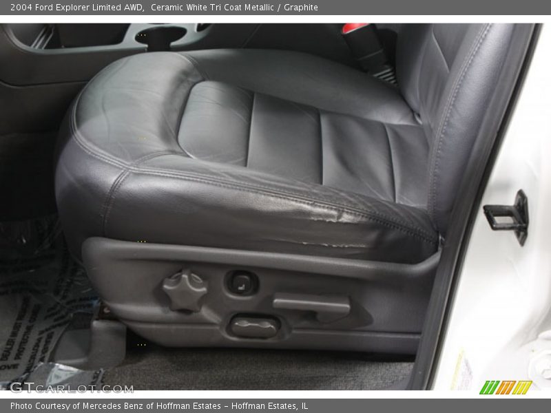 Ceramic White Tri Coat Metallic / Graphite 2004 Ford Explorer Limited AWD