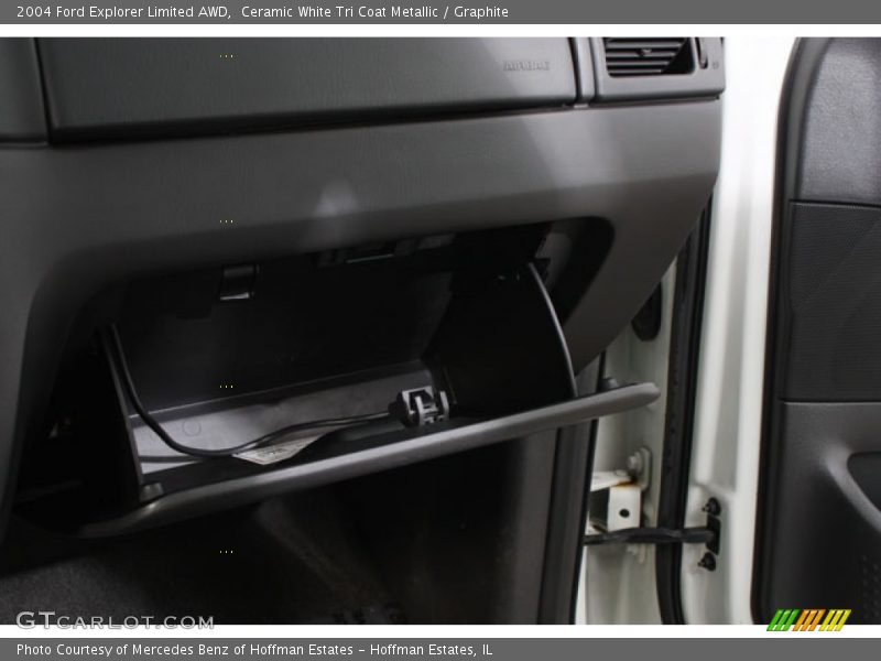 Ceramic White Tri Coat Metallic / Graphite 2004 Ford Explorer Limited AWD