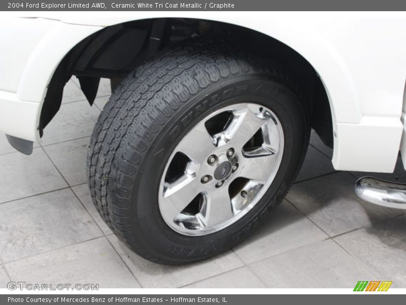 Ceramic White Tri Coat Metallic / Graphite 2004 Ford Explorer Limited AWD