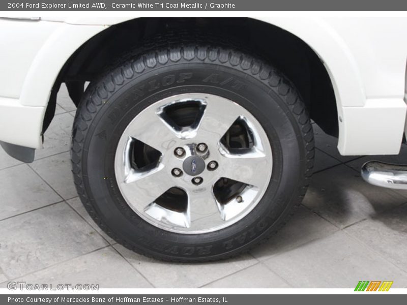Ceramic White Tri Coat Metallic / Graphite 2004 Ford Explorer Limited AWD