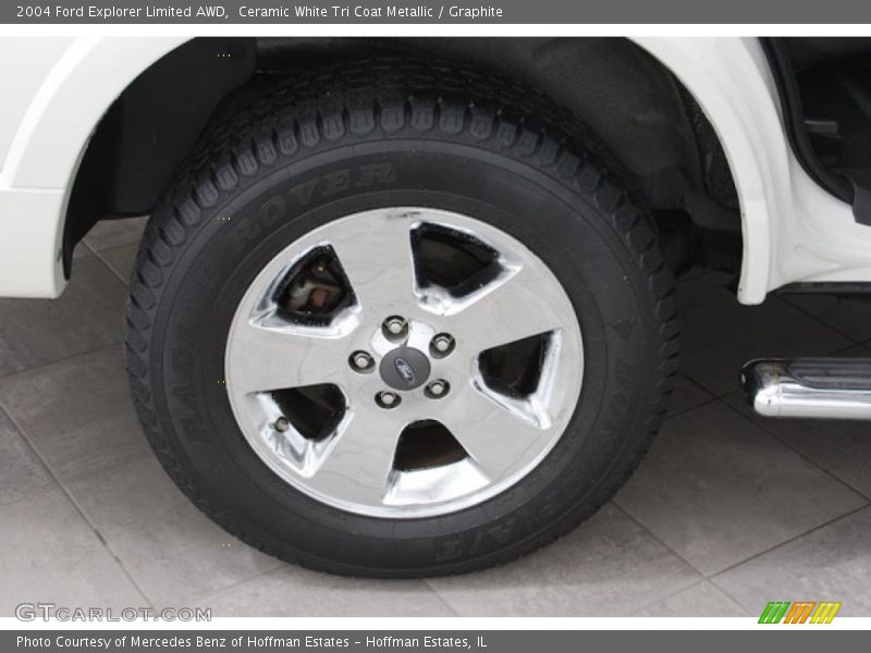 Ceramic White Tri Coat Metallic / Graphite 2004 Ford Explorer Limited AWD