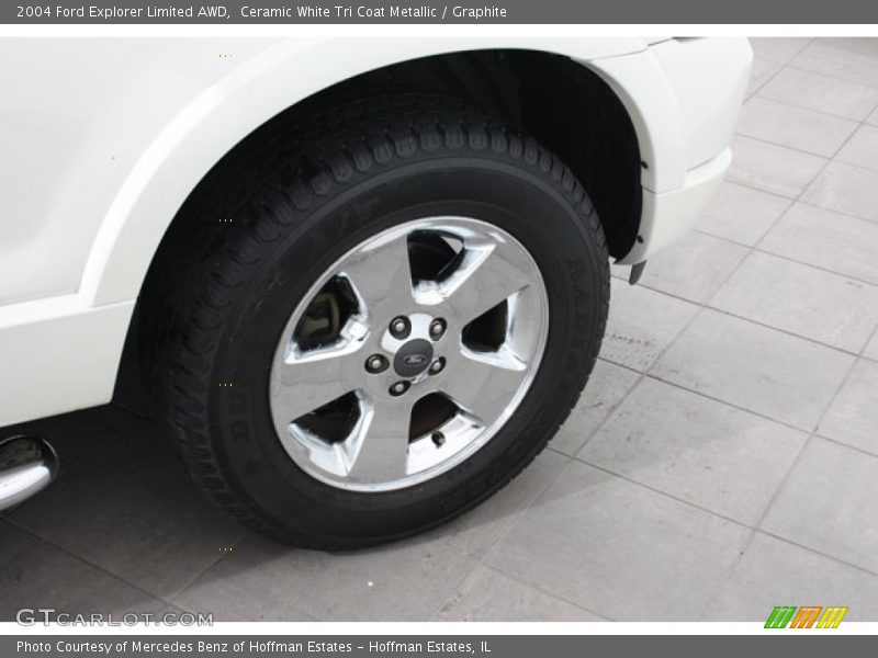 Ceramic White Tri Coat Metallic / Graphite 2004 Ford Explorer Limited AWD