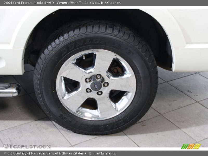 Ceramic White Tri Coat Metallic / Graphite 2004 Ford Explorer Limited AWD