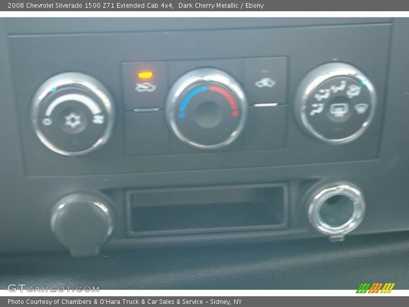 Dark Cherry Metallic / Ebony 2008 Chevrolet Silverado 1500 Z71 Extended Cab 4x4