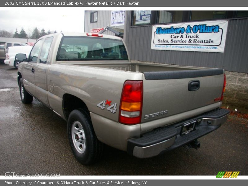 Pewter Metallic / Dark Pewter 2003 GMC Sierra 1500 Extended Cab 4x4