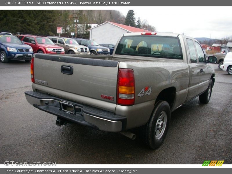 Pewter Metallic / Dark Pewter 2003 GMC Sierra 1500 Extended Cab 4x4