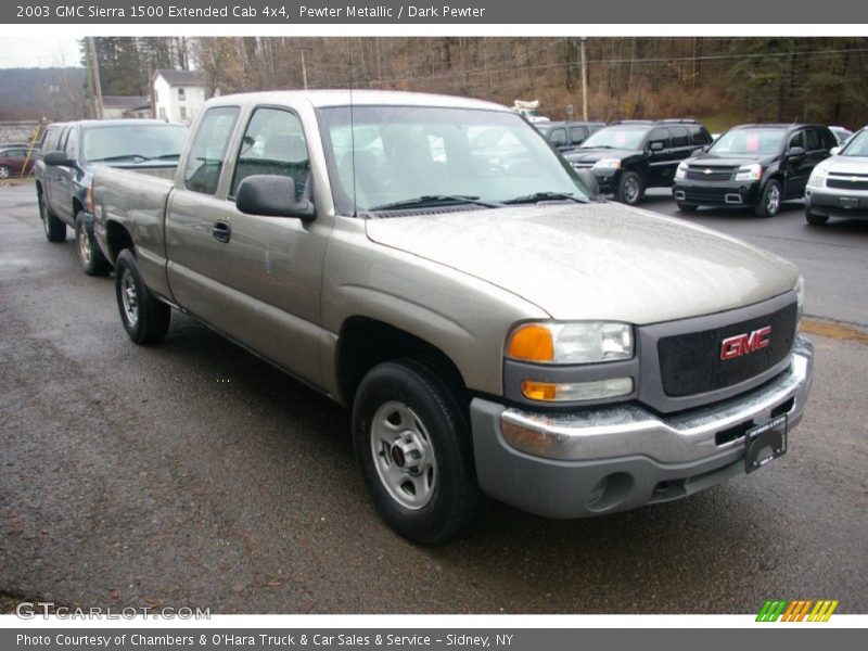 Pewter Metallic / Dark Pewter 2003 GMC Sierra 1500 Extended Cab 4x4