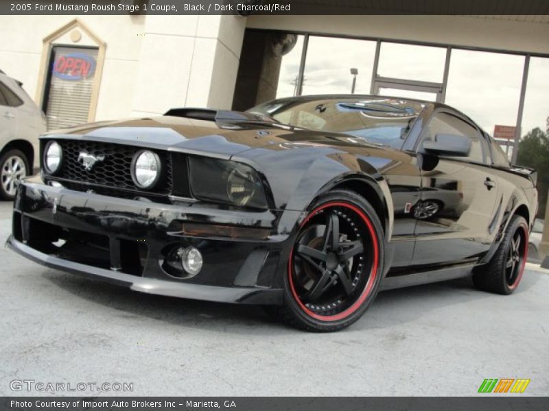 Black / Dark Charcoal/Red 2005 Ford Mustang Roush Stage 1 Coupe