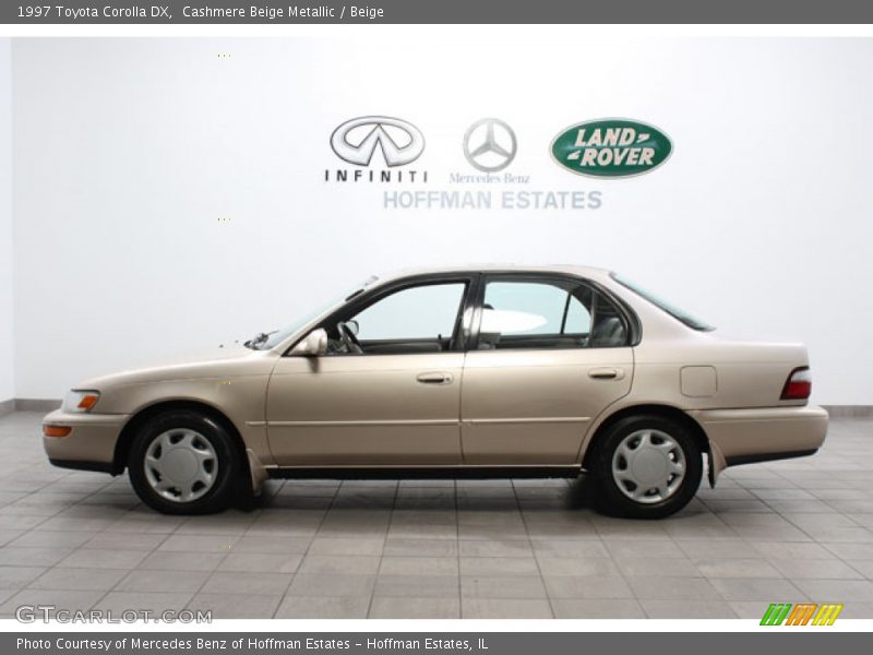 Cashmere Beige Metallic / Beige 1997 Toyota Corolla DX