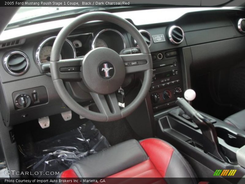  2005 Mustang Roush Stage 1 Coupe Dark Charcoal/Red Interior