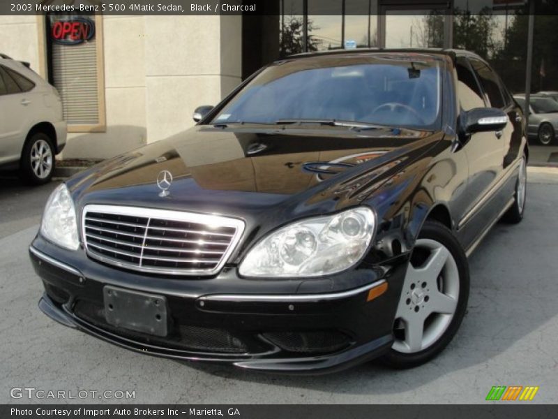 Black / Charcoal 2003 Mercedes-Benz S 500 4Matic Sedan