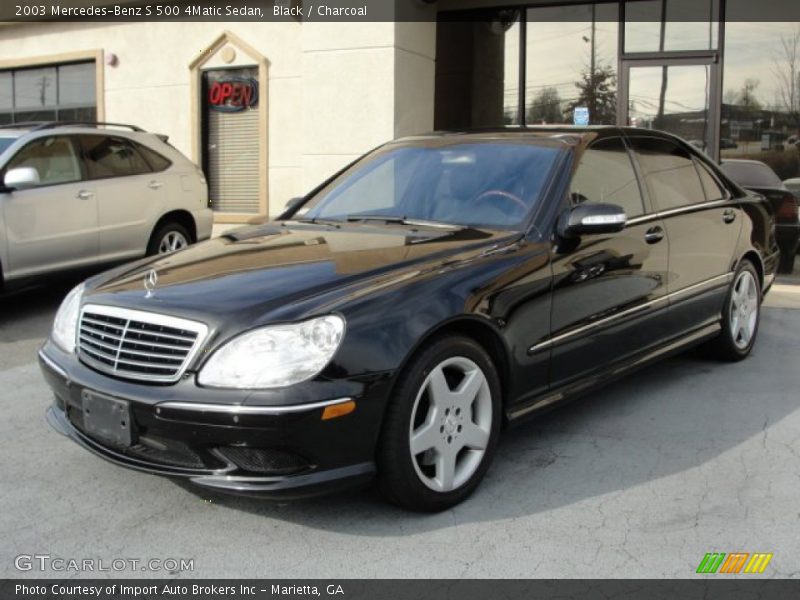 Black / Charcoal 2003 Mercedes-Benz S 500 4Matic Sedan