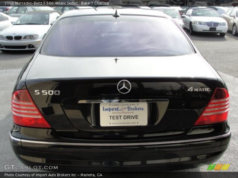 Black / Charcoal 2003 Mercedes-Benz S 500 4Matic Sedan