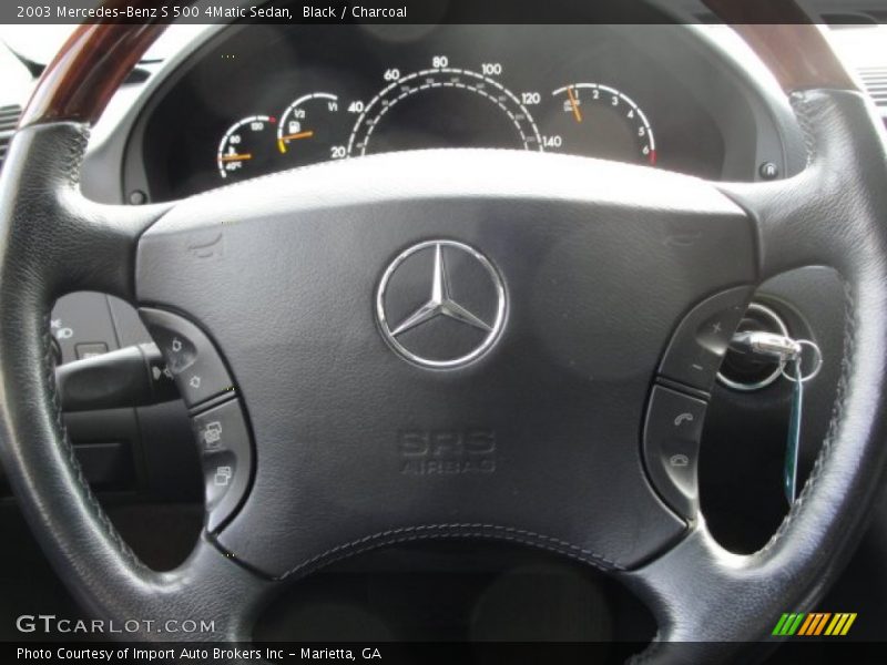 Black / Charcoal 2003 Mercedes-Benz S 500 4Matic Sedan