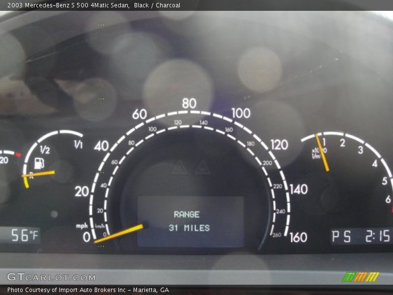 Black / Charcoal 2003 Mercedes-Benz S 500 4Matic Sedan