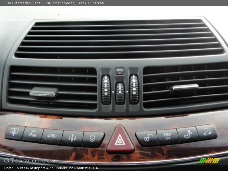 Black / Charcoal 2003 Mercedes-Benz S 500 4Matic Sedan