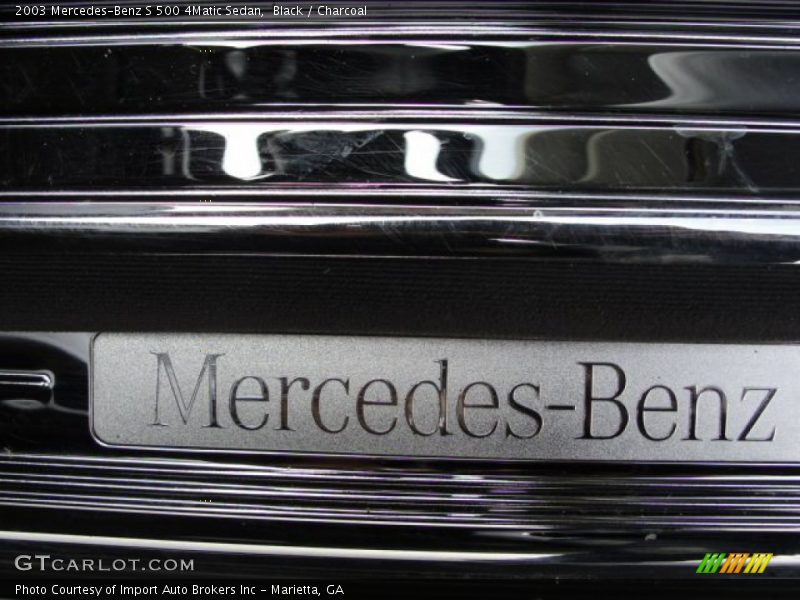 Black / Charcoal 2003 Mercedes-Benz S 500 4Matic Sedan