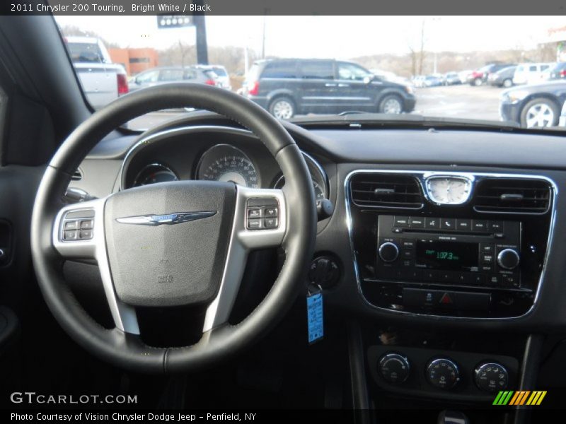 Bright White / Black 2011 Chrysler 200 Touring