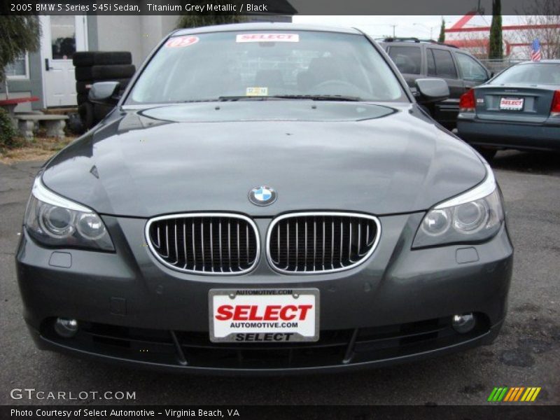 Titanium Grey Metallic / Black 2005 BMW 5 Series 545i Sedan