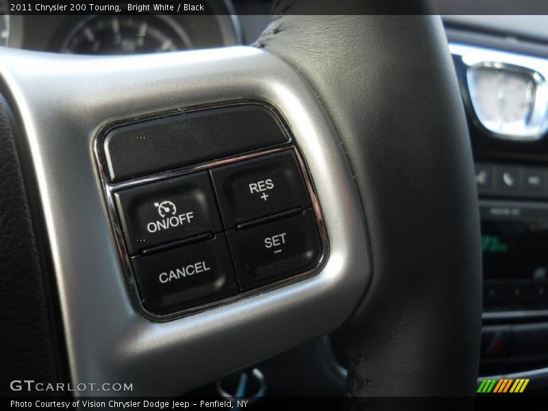 Bright White / Black 2011 Chrysler 200 Touring